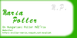 maria poller business card